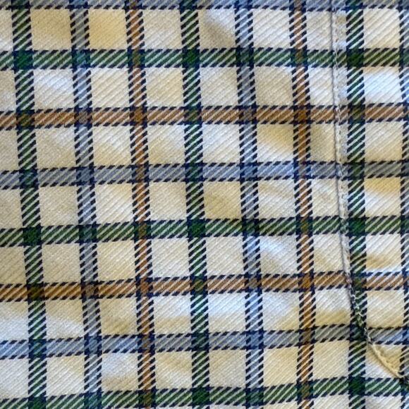 Peter Millar Sea Island Men’s Large Long White Plaid Casual Button Down Shirt - Picture 8 of 8